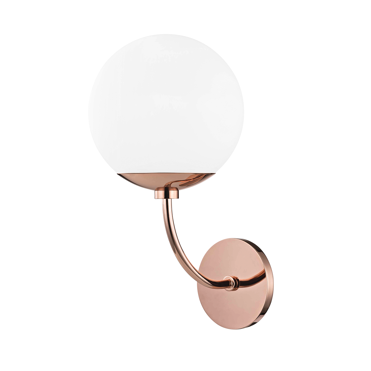 Hudson Valley Lighting Carrie 1 Light Sconces H160101 Wall Light Fixtures Mitzi Polished Copper  