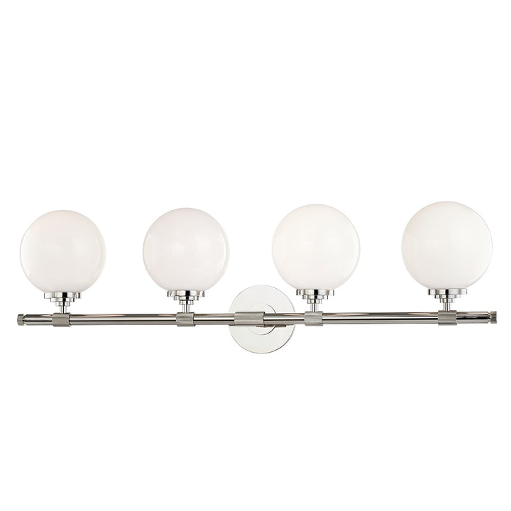 Hudson Valley 4 LIGHT BATH BRACKET 3704 Vanity Lights Hudson Valley Lighting Nickel  