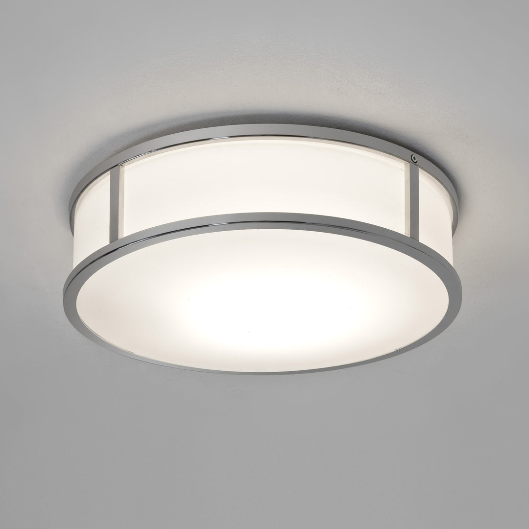 Astro Lighting Round Mashiko Ceiling Flush Mounts Astro Lighting 3.54xx Polished Chrome No, E26/Medium