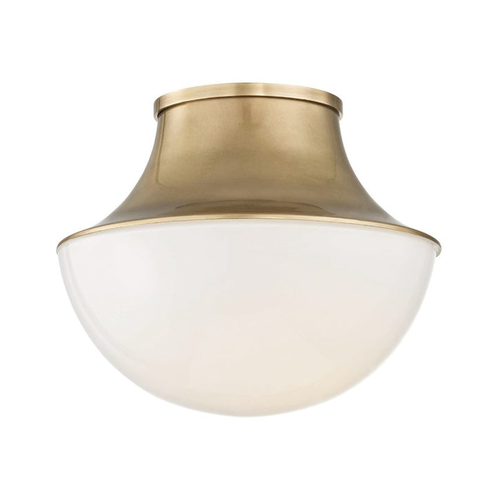 LETTIE - SMALL LED FLUSH MOUNT Ceiling Flush Mounts Hudson Valley Lighting Aged Brass  