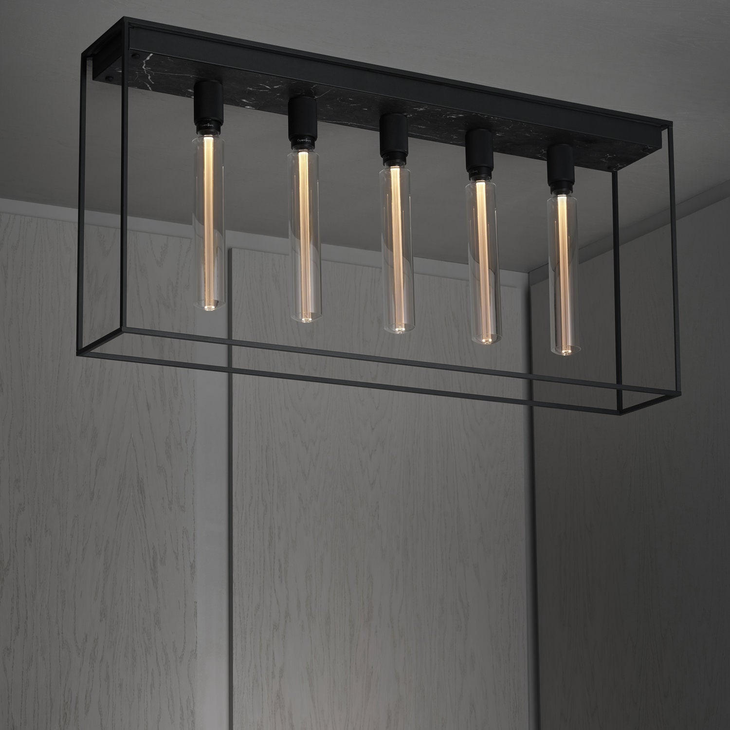Buster + Punch Caged Ceiling 5.0 Flush Mount Ceiling Light Buster + Punch Black Marble  