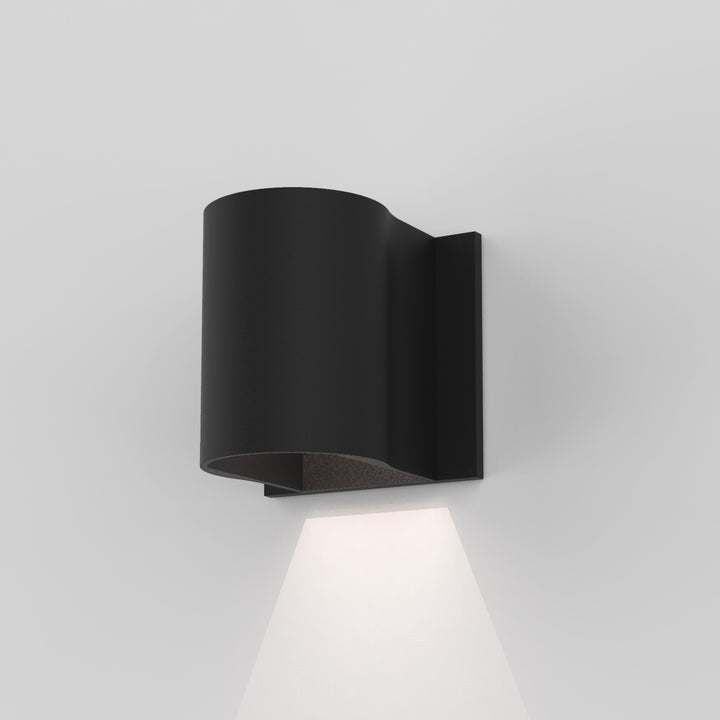 Astro Lighting Dunbar Wall Sconces Astro Lighting 4.17x4.33x4.33 Textured Black Yes (Integral), High Power LED