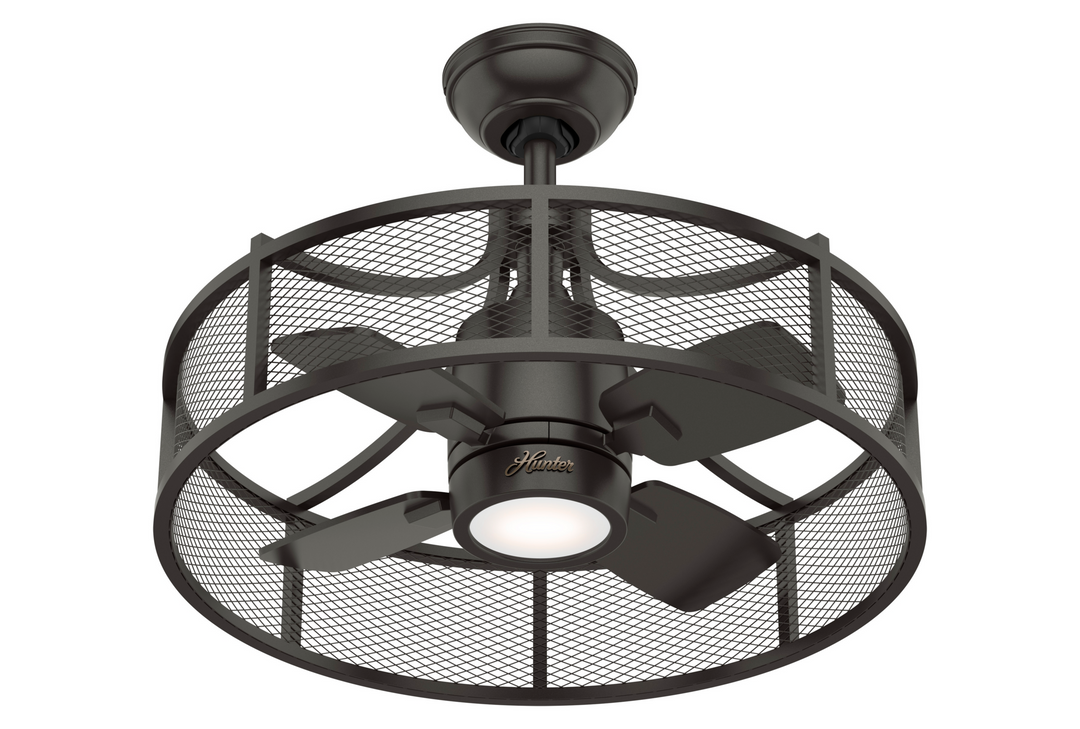 Hunter 21 inch Ceiling Fan with LED Light Kit and Wall Control Indoor Ceiling Fans Hunter   