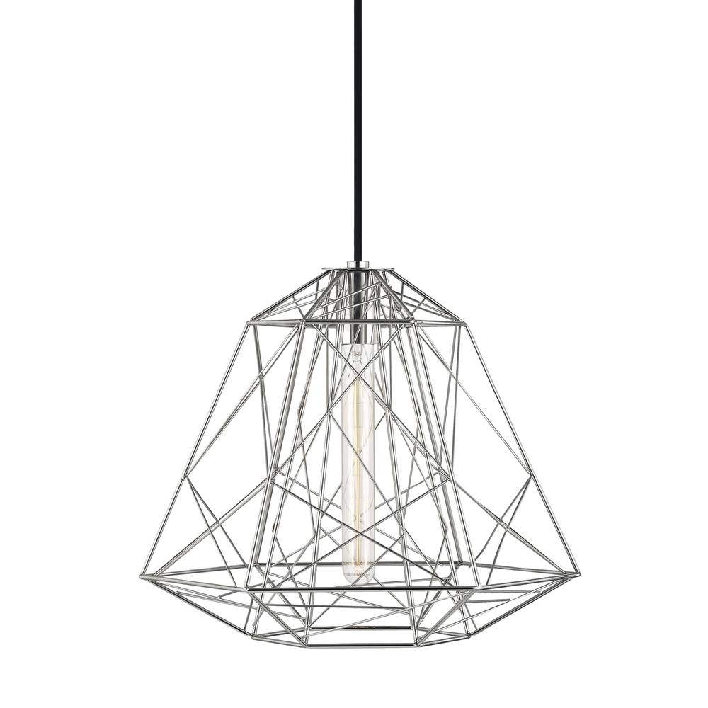 Hudson Valley Lighting Ani 1 Light Pendant H182701 Pendants Mitzi Polished Nickel  