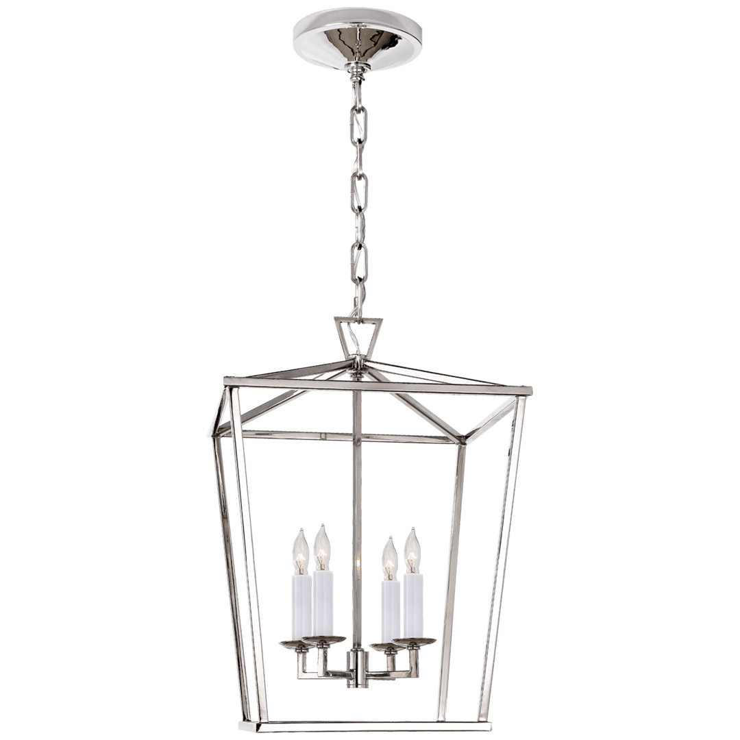 Visual Comfort Darlana Small Lantern Pendants Visual Comfort & Co. Polished Nickel No Option 