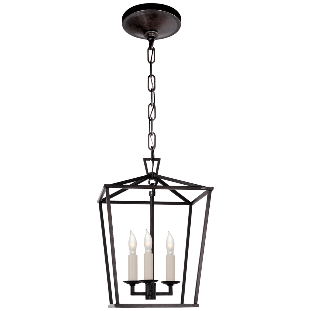 Visual Comfort Darlana Mini Lantern Pendants Visual Comfort & Co. Aged Iron No Option 