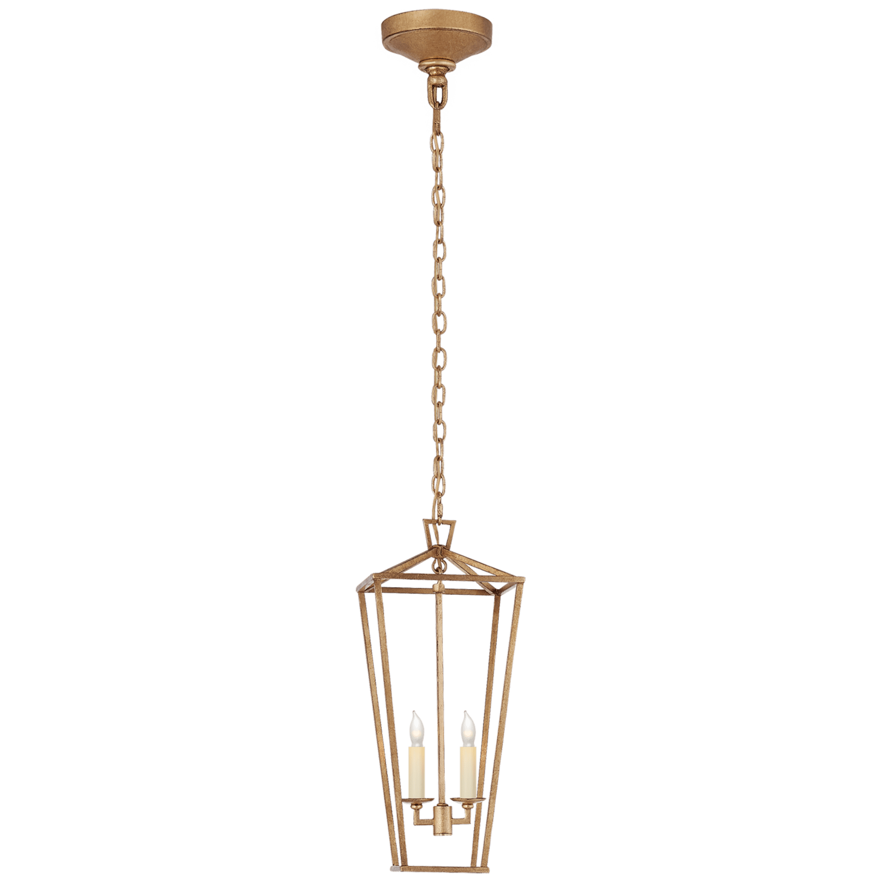 Visual Comfort Darlana Medium Tall Lantern Lantern Visual Comfort Gilded Iron No Option 