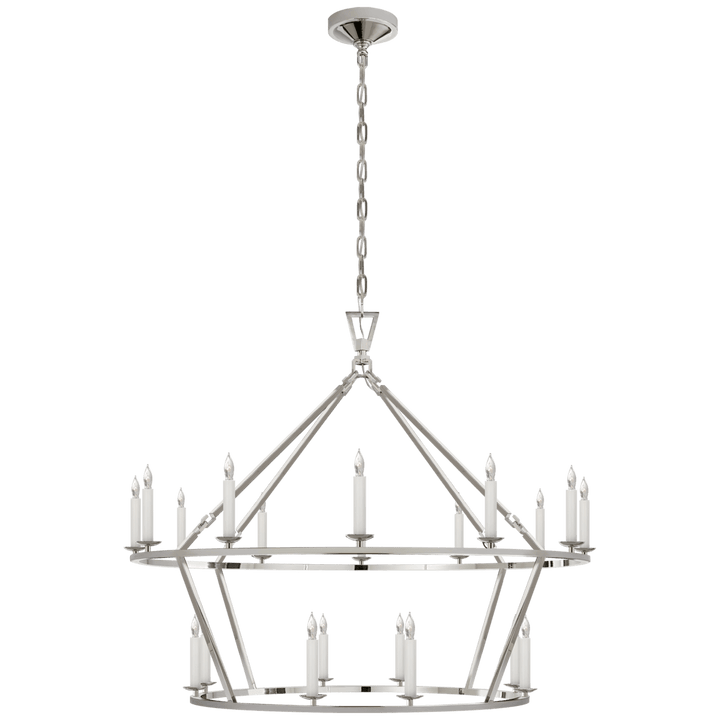 Visual Comfort Darlana Large Two-Tiered Ring Chandelier