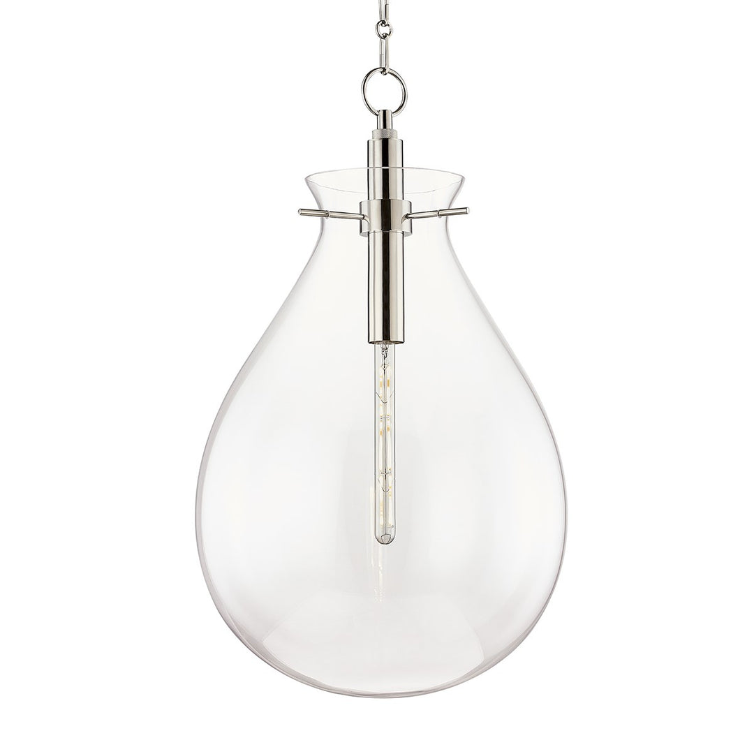 Hudson Valley 1 LIGHT LARGE PENDANT BKO103 Pendants Hudson Valley Lighting Nickel  