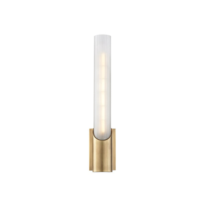 Pylon - 1 LIGHT WALL SCONCE Wall Sconces Hudson Valley Lighting Aged Brass  