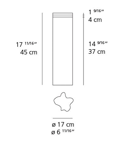 Artemide Logico Garden 45 Floor Outdooor Lamps Artemide   