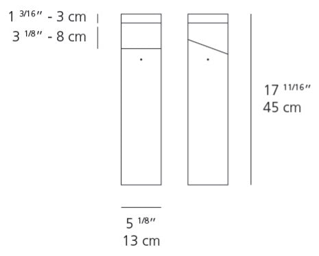 Artemide Tetragono 45 Floor Outdoor Wall Lights Artemide   