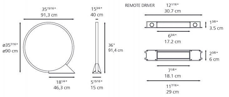 Artemide O Ground Outdoor Wall Lights Artemide   