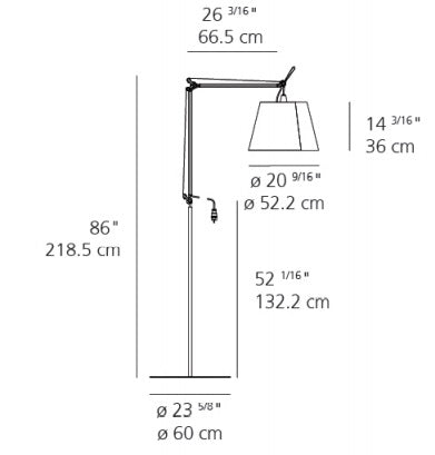 Artemide TOLOMEO MEGA OUTDOOR GROUND Outdoor Wall Lights Artemide   