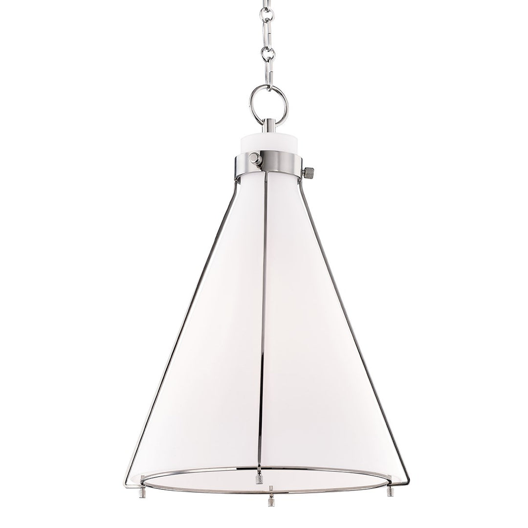 Eldridge - 1 LIGHT PENDANT Pendants Hudson Valley Lighting Polished Nickel  