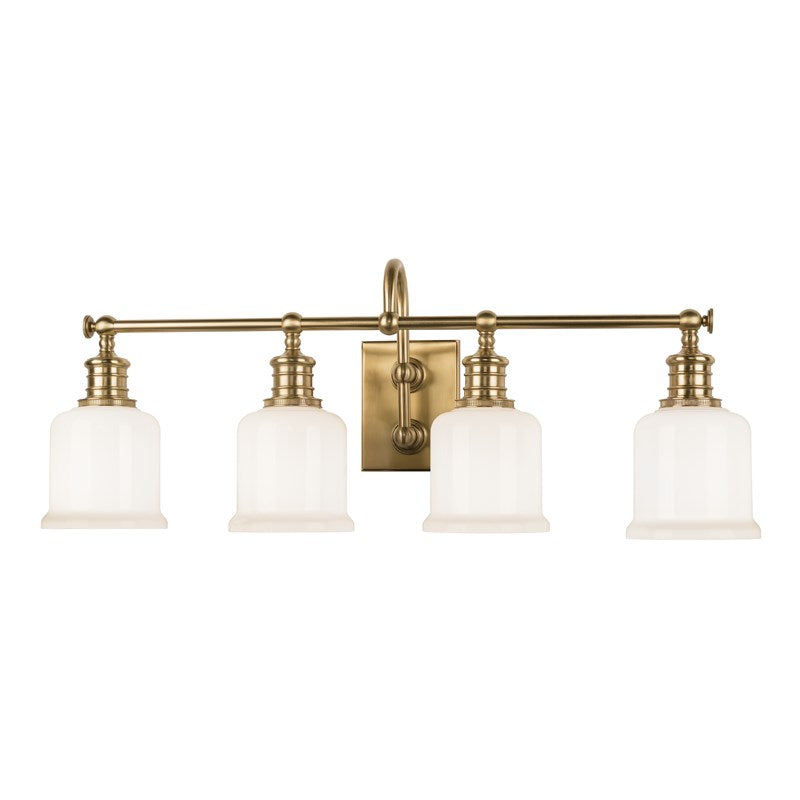 Keswick - 4 LIGHT BATH BRACKET Vanity Lights Hudson Valley Lighting Aged Brass  