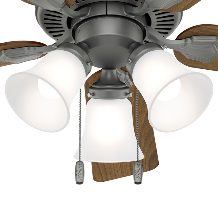 Hunter 44 inch Swanson Ceiling Fan with LED Light Kit and Pull Chain Indoor Ceiling Fans Hunter