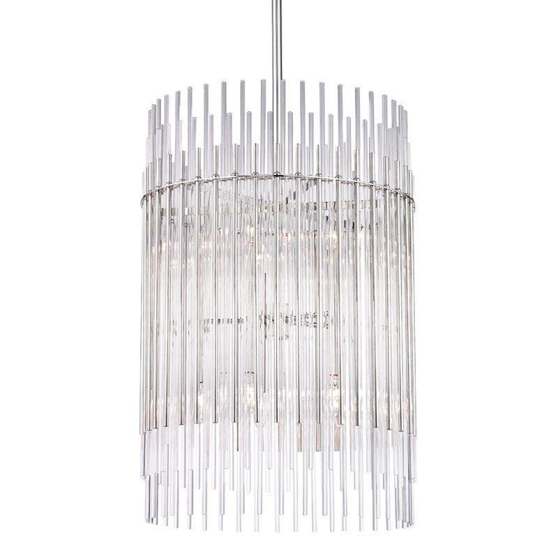 Wallis - 10 LIGHT PENDANT Chandeliers Hudson Valley Lighting Polished Nickel  