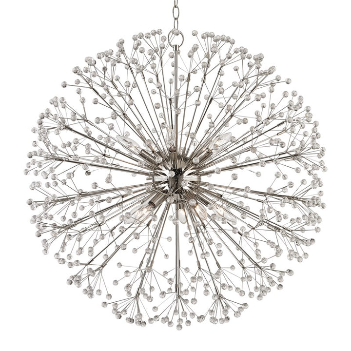 Dunkirk - 10 LIGHT CHANDELIER Chandeliers Hudson Valley Lighting Polished Nickel  