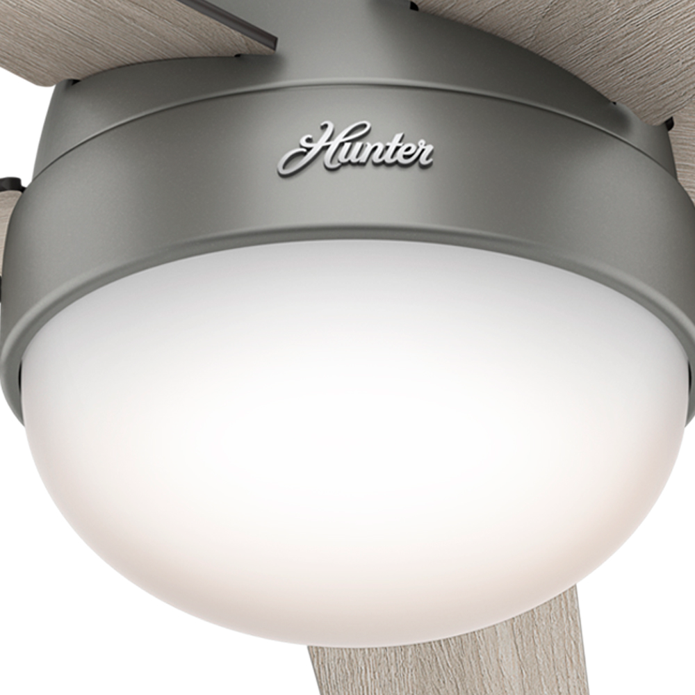 Hunter 46 inch Anslee Low Profile Ceiling Fan with LED Light Kit and Pull Chain