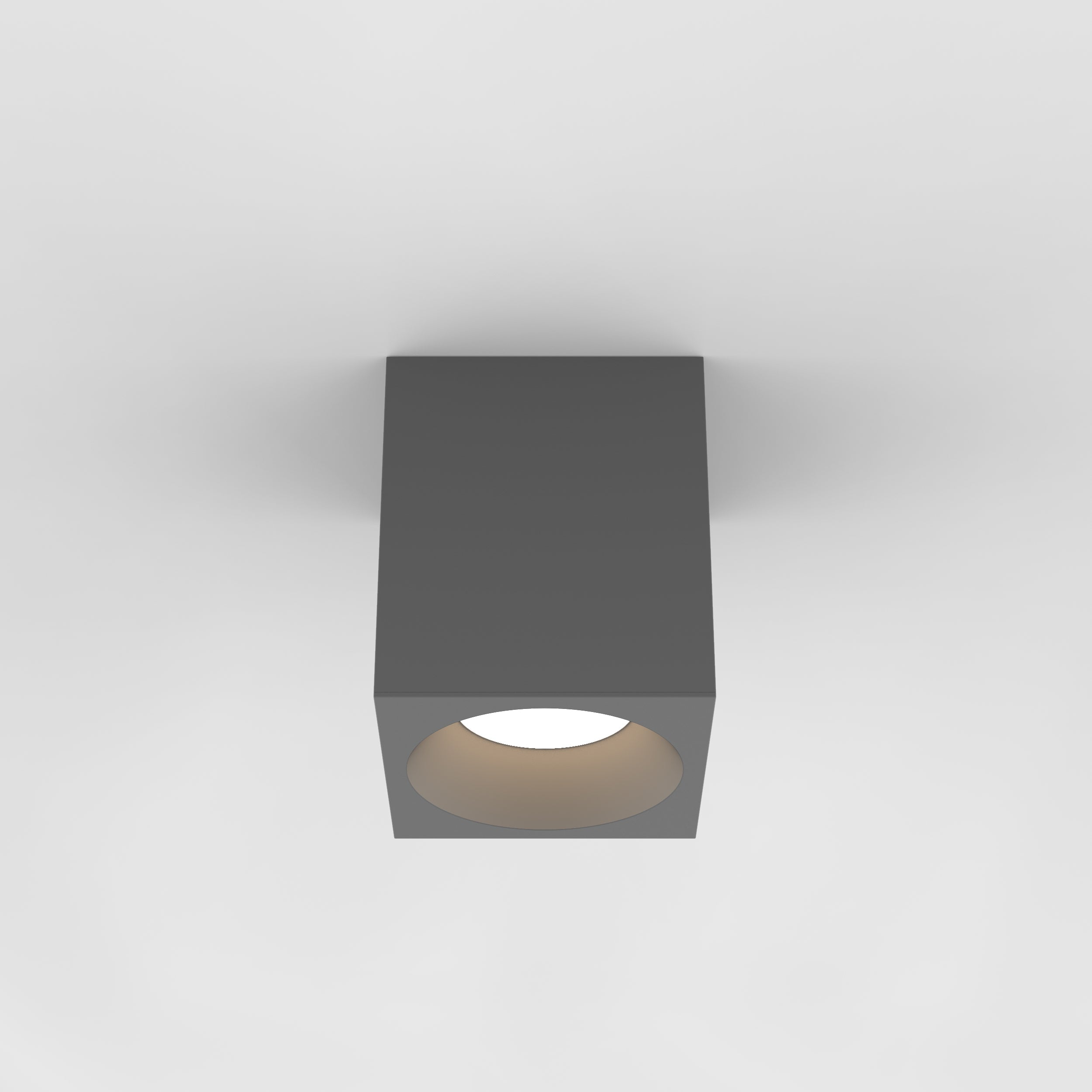 Astro Lighting Kos Square Recessed Astro Lighting 4.53x4.53x5.59 Textured Grey Yes (Integral), AC LED Module