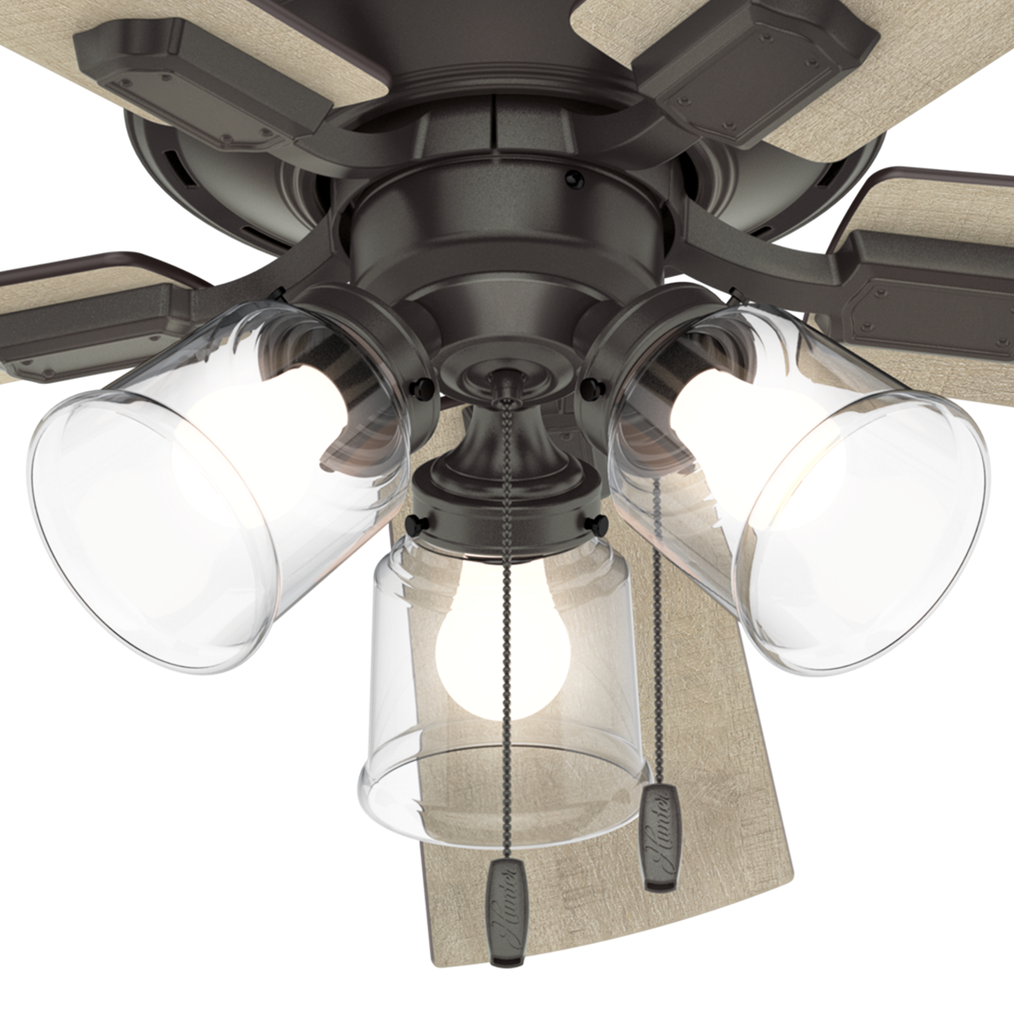 Hunter 52 inch Crestfield Ceiling Fan with LED Light Kit and Pull Chain
