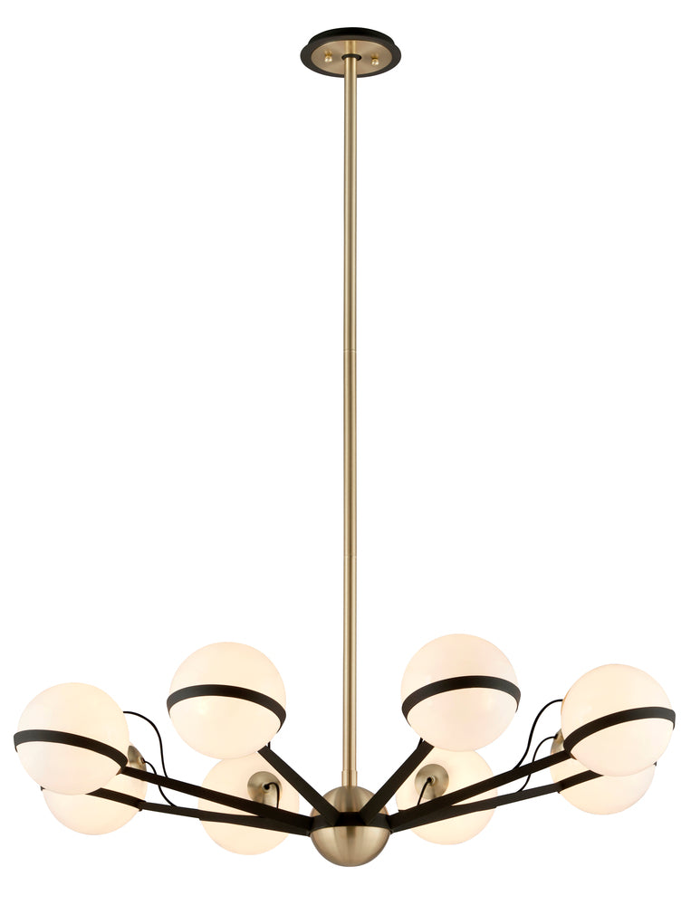 Troy ACE 8LT CHANDELIER MEDIUM F5304 Chandeliers Troy Lighting Bronze  