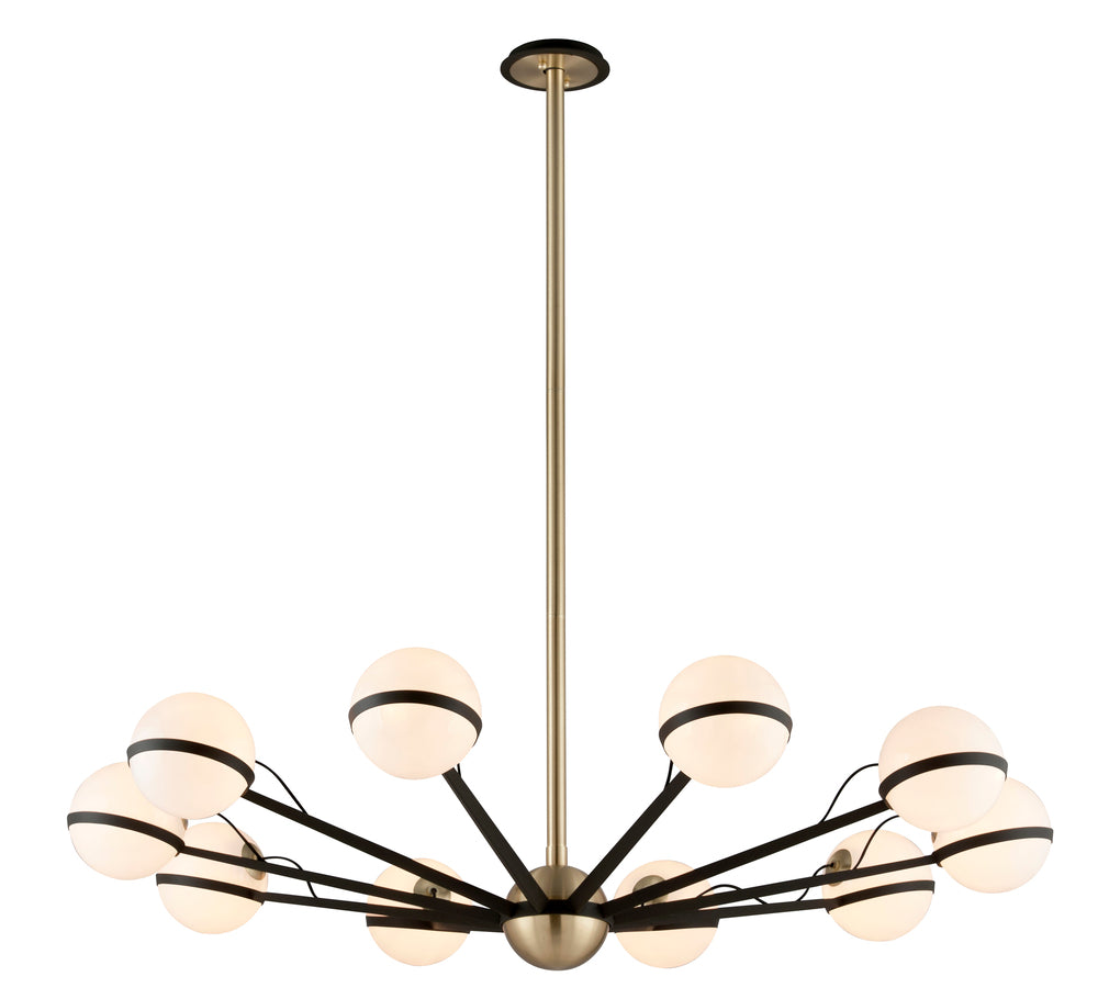 Troy ACE 10LT CHANDELIER LARGE F5306 Chandeliers Troy Lighting Bronze  