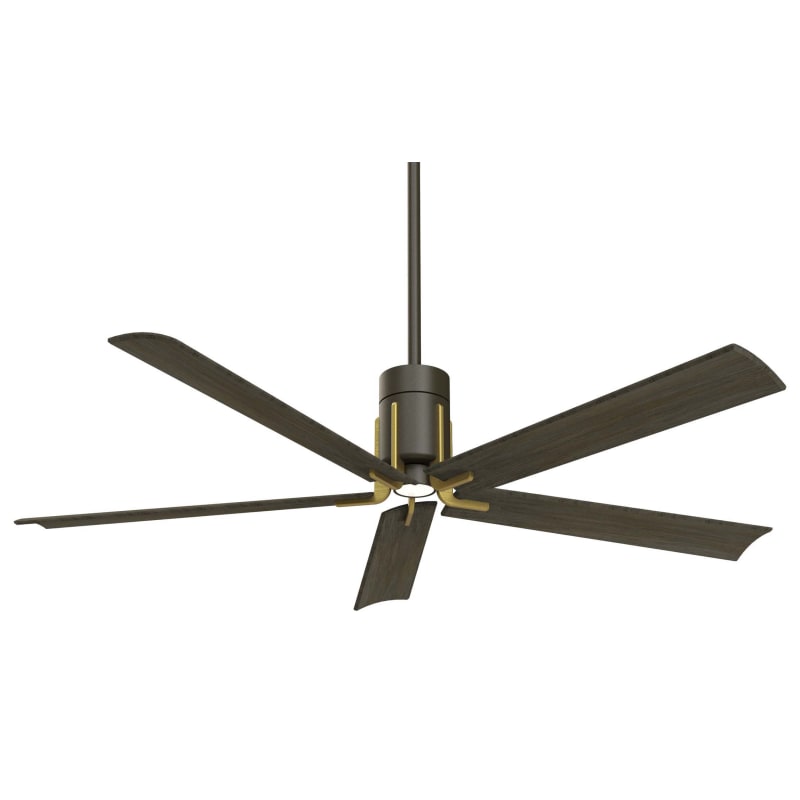 Minka-Aire Clean LED 60" Ceiling Fan Indoor Ceiling Fans Minka-Aire Oil Rubbed Bronze with Toned Brass  