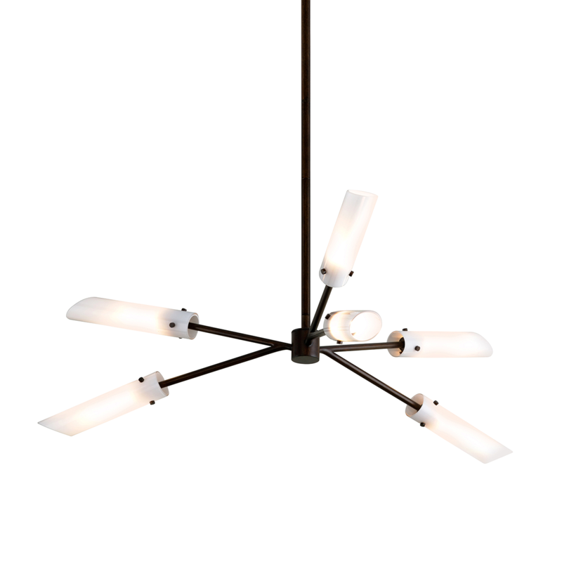 Troy HIGH LINE 6LT CHANDELIER F7226 Chandeliers Troy Lighting Bronze  