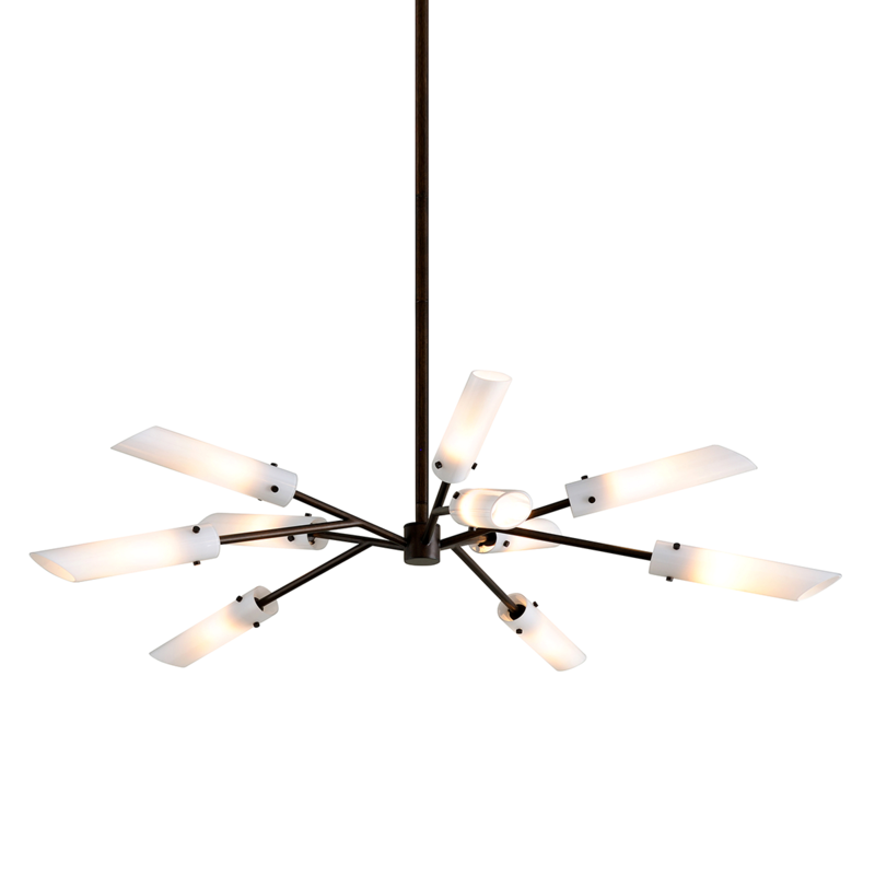 Troy HIGH LINE 10LT CHANDELIER F7227 Chandeliers Troy Lighting Bronze  