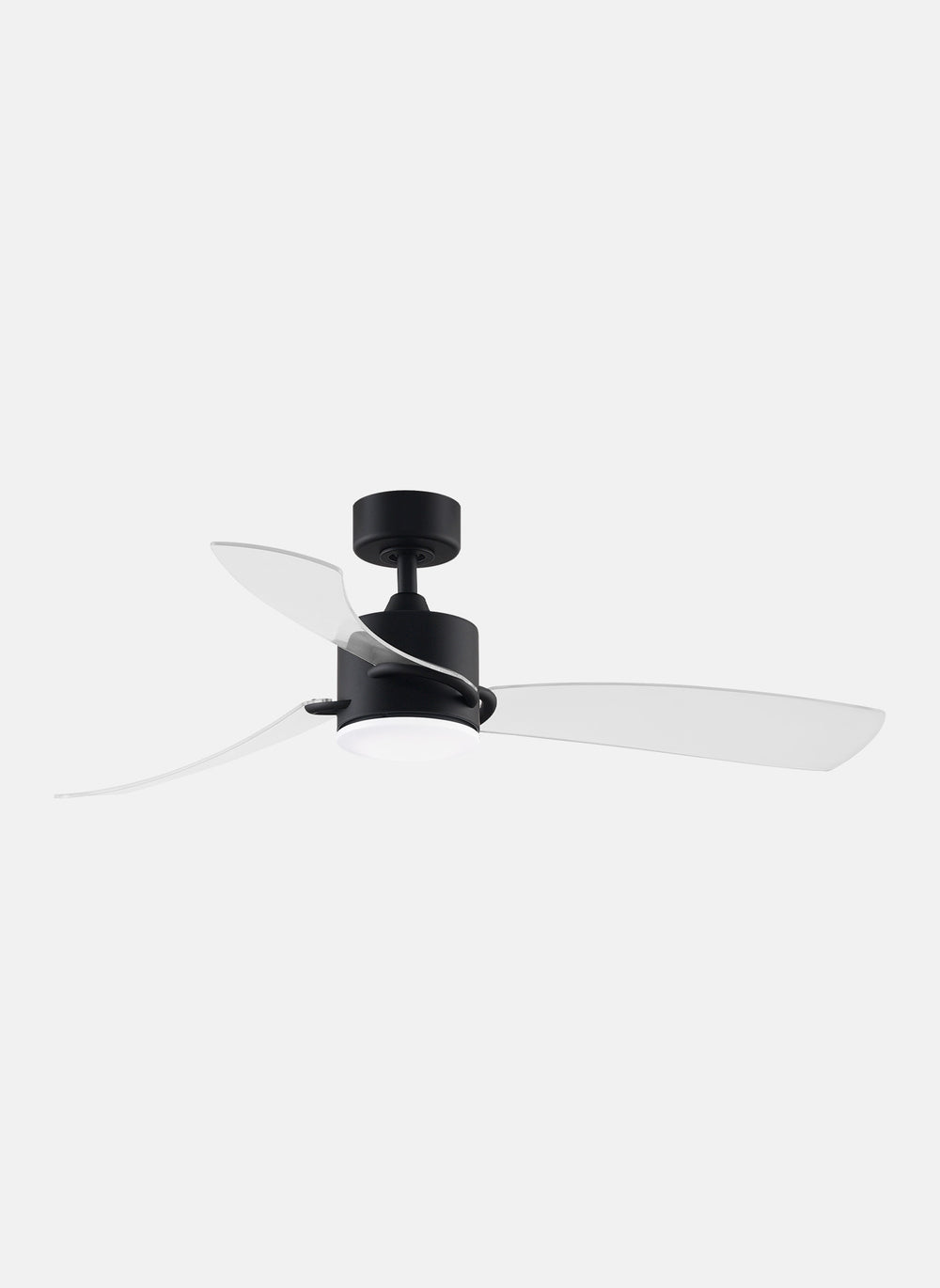 Fanimation SculptAire 52 inch with LED Light Ceiling Fan FP8511 Indoor Ceiling Fans Fanimation Black with Clear  