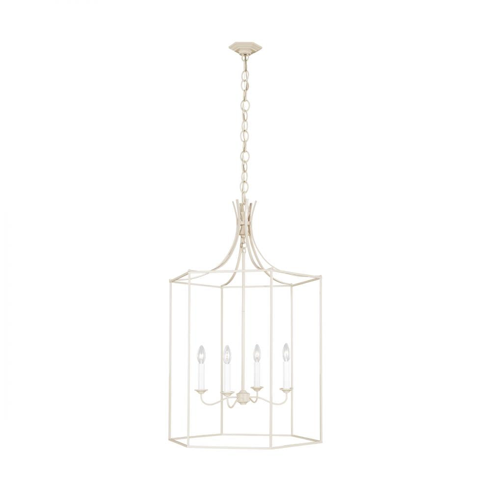 Generation Lighting  4 - Light Lantern AC1024BLH Pendants Visual Comfort Studio Collection Pink  