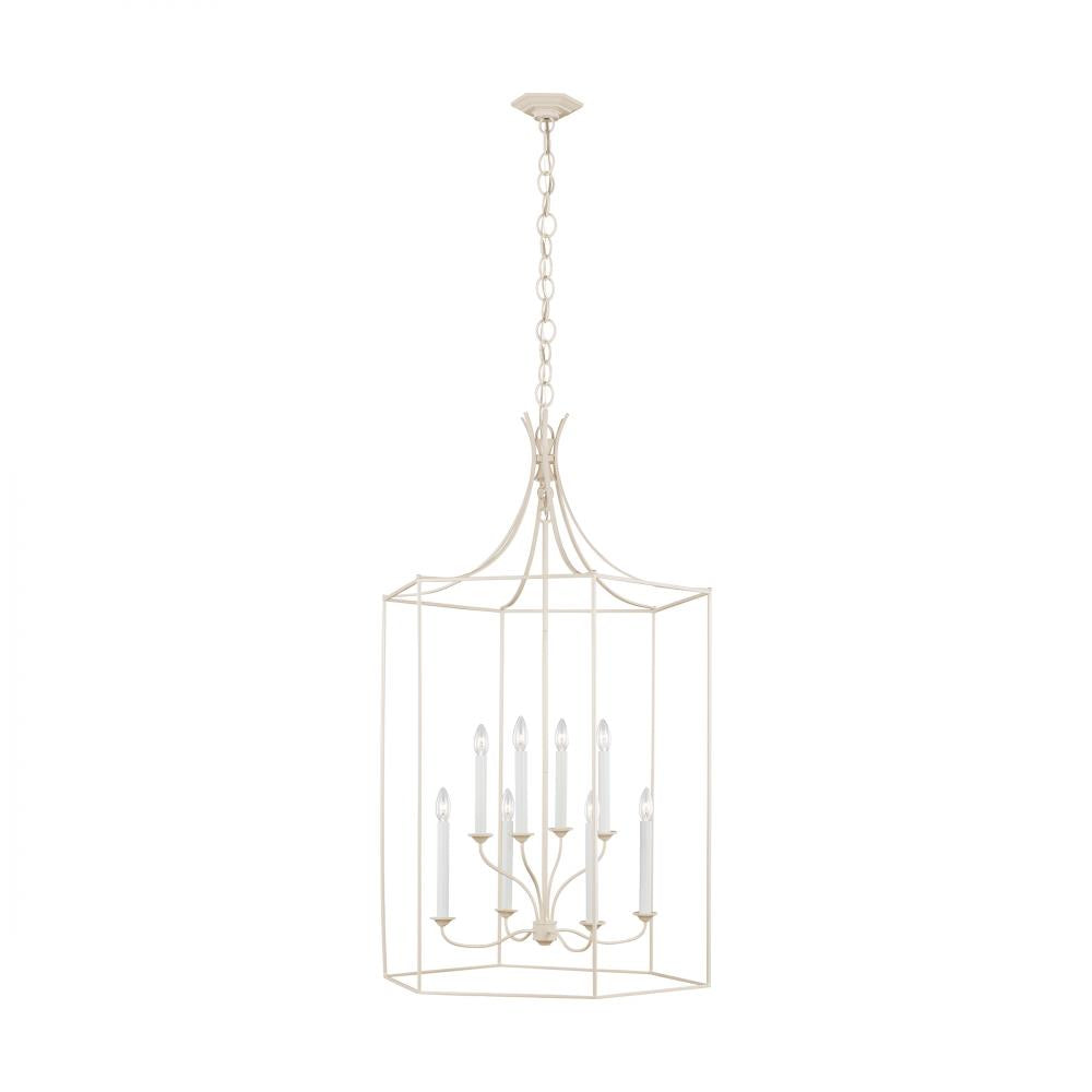 Generation Lighting  8 - Light Lantern AC1038BLH Pendants Visual Comfort Studio Collection Pink  