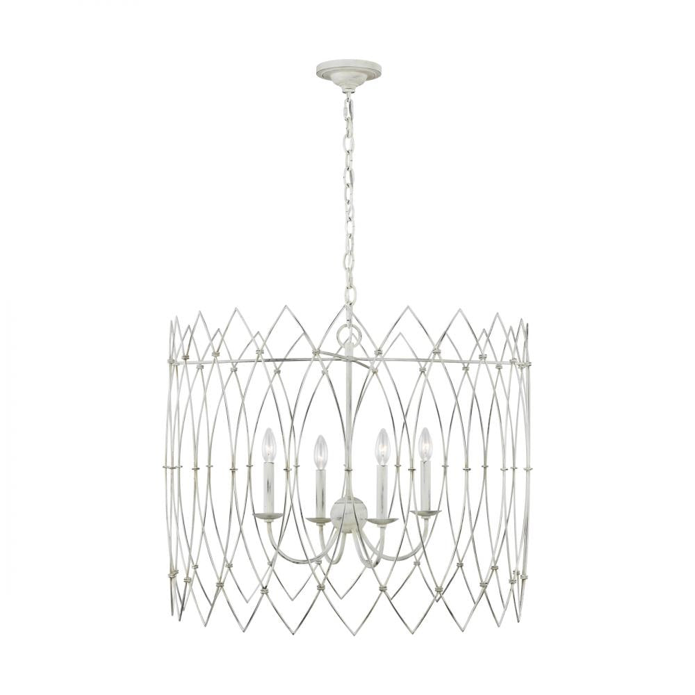 Generation Lighting  4 - Light Chandelier CC1154RWT Chandeliers Generation Lighting White  