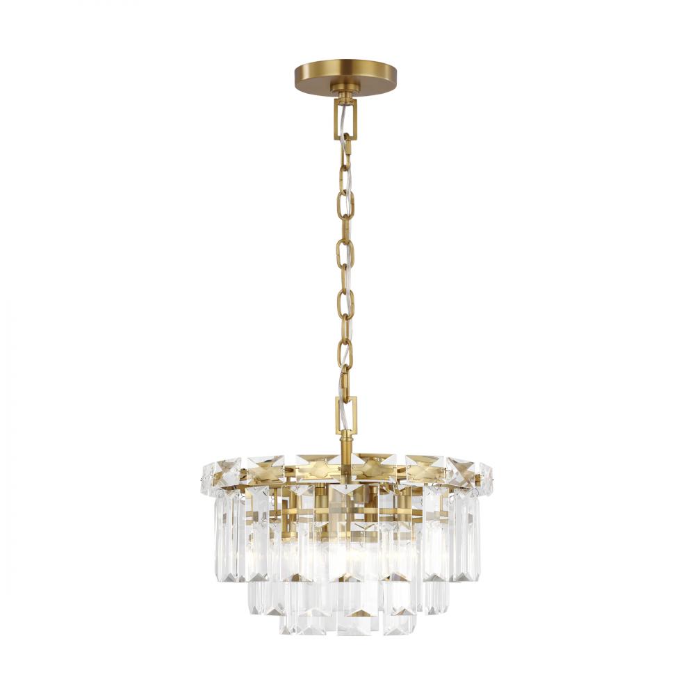 Generation Lighting  4 - Light Mini-Chandelier CC1254BBS Chandeliers Visual Comfort Studio Collection Brass  