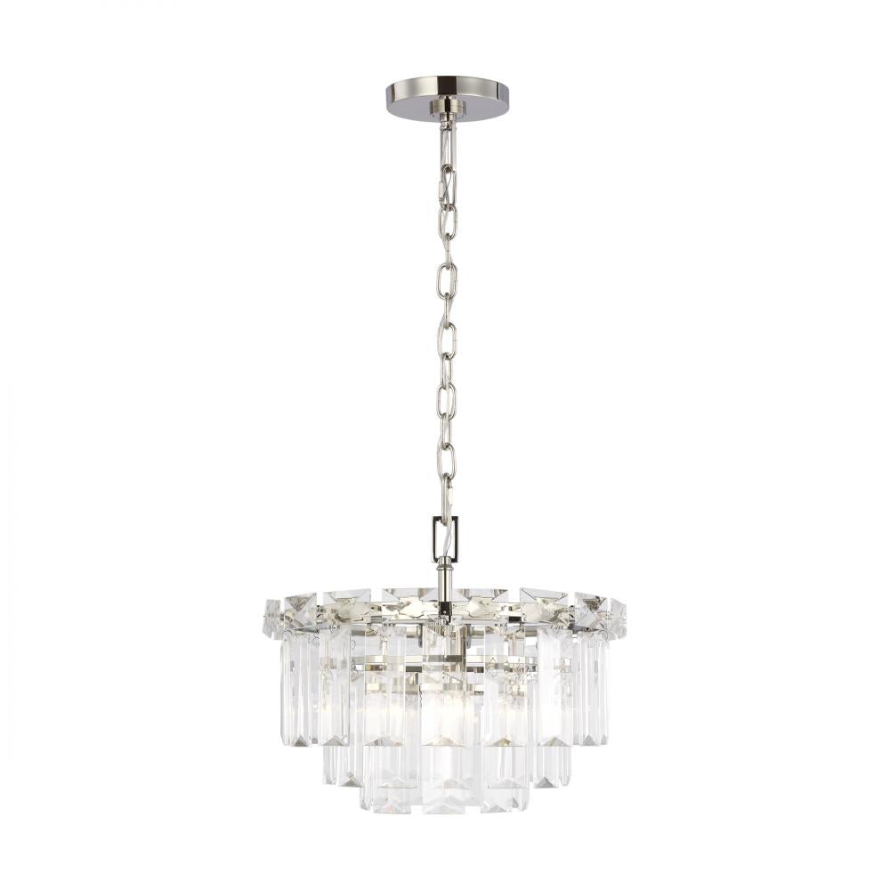 Generation Lighting  4 - Light Mini-Chandelier CC1254PN Chandeliers Generation Lighting Nickel  