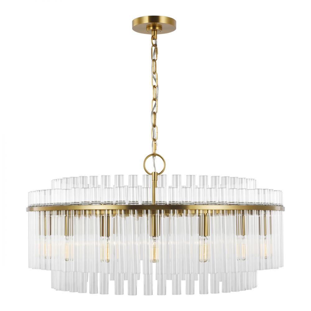 Generation Lighting  16 - Light Large Chandelier CC12916BBS Chandeliers Visual Comfort Studio Collection Brass  