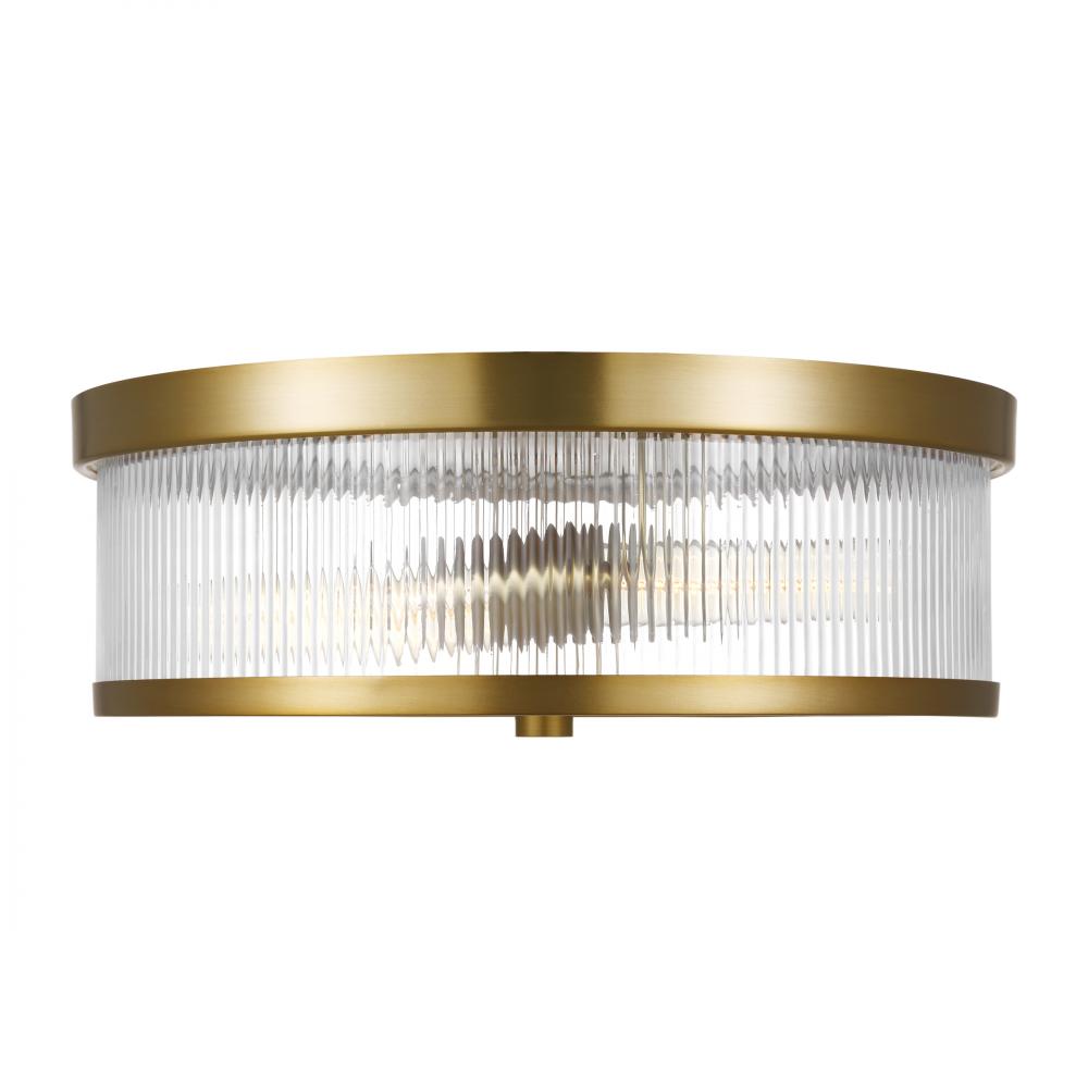 Generation Lighting  2 - Light Flush Mount CF1052BBS Ceiling Flush Mounts Generation Lighting Brass  