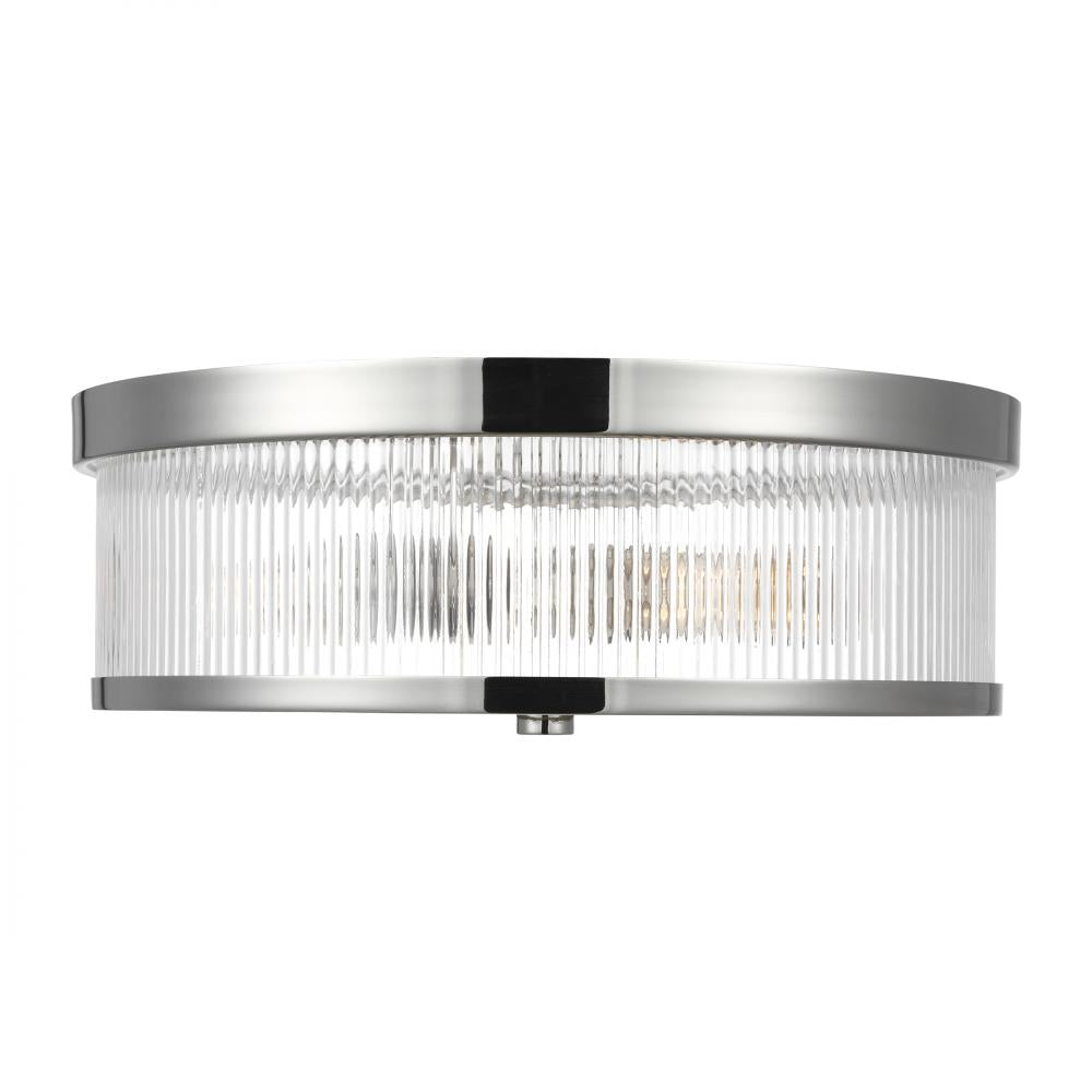 Generation Lighting  2 - Light Flush Mount CF1052PN Ceiling Flush Mounts Visual Comfort Studio Collection Nickel  