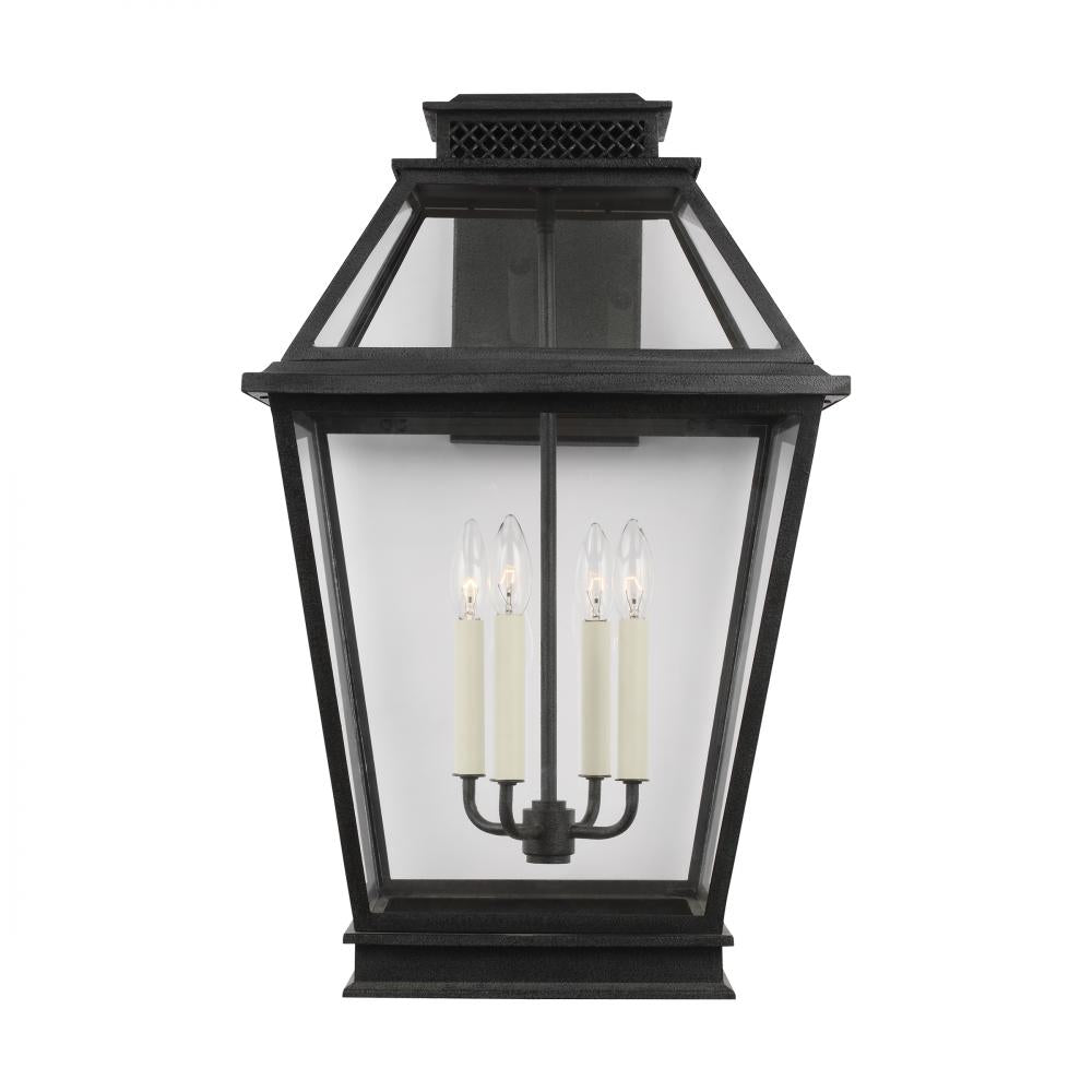 Generation Lighting  4 - Light Outdoor Wall Lantern CO1044DWZ Outdoor Wall Lights Generation Lighting Gray  