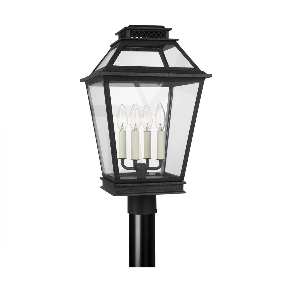 Generation Lighting  4 - Light Post Lantern CO1064DWZ Pier & Post Mount Lights Generation Lighting Gray  