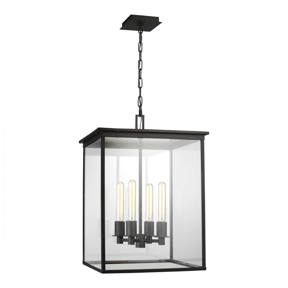 Generation Lighting  4 - Light Outdoor Hanging Lantern CO1154HTCP Outdoor Hanging Lights Generation Lighting Copper  