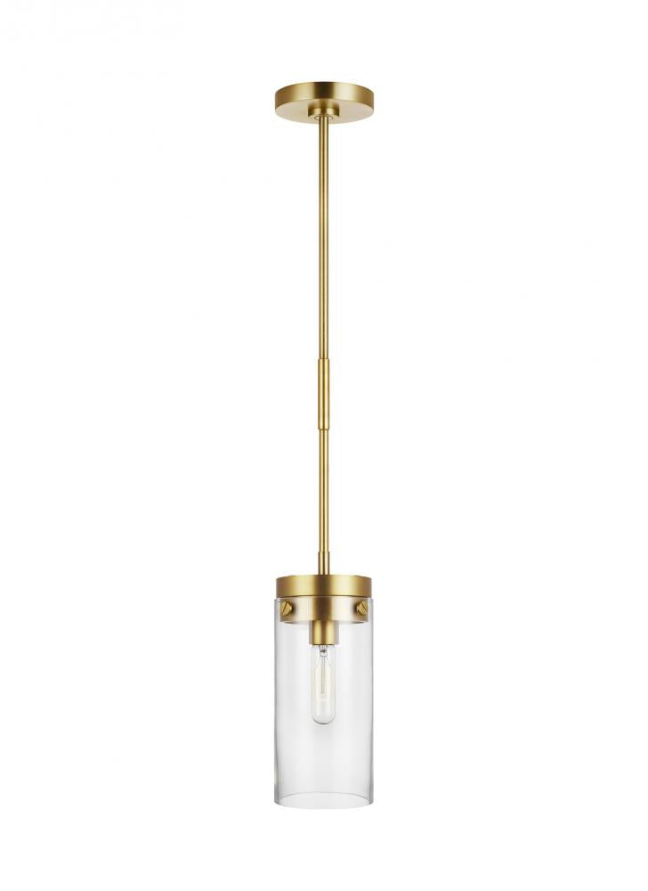 Generation Lighting  1 - Light Pendant CP1001BBS Pendants Generation Lighting Brass  