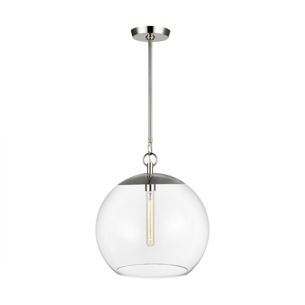 Generation Lighting  1 - Light Pendant CP1041PN Pendants Generation Lighting Nickel  