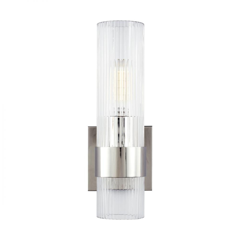 Generation Lighting  1 - Light Vanity CV1021PN Wall Sconces Generation Lighting Nickel  