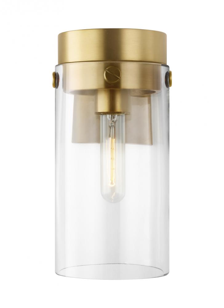 Generation Lighting  1 - Light Wall Sconce CW1001BBS Wall Light Fixture Generation Lighting - Designer Collection Brass  