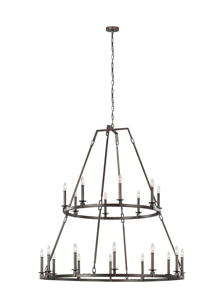 Generation Lighting - Feiss 20 - Light Chandelier F3217/20SMS Chandeliers Visual Comfort Studio Collection Steel  