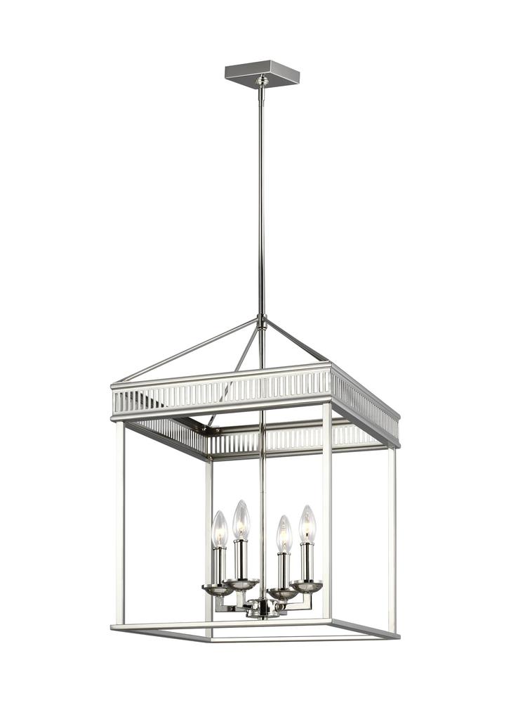 Generation Lighting - Feiss 4 - Light Chandelier F3275/4 Chandeliers Generation Lighting Nickel  