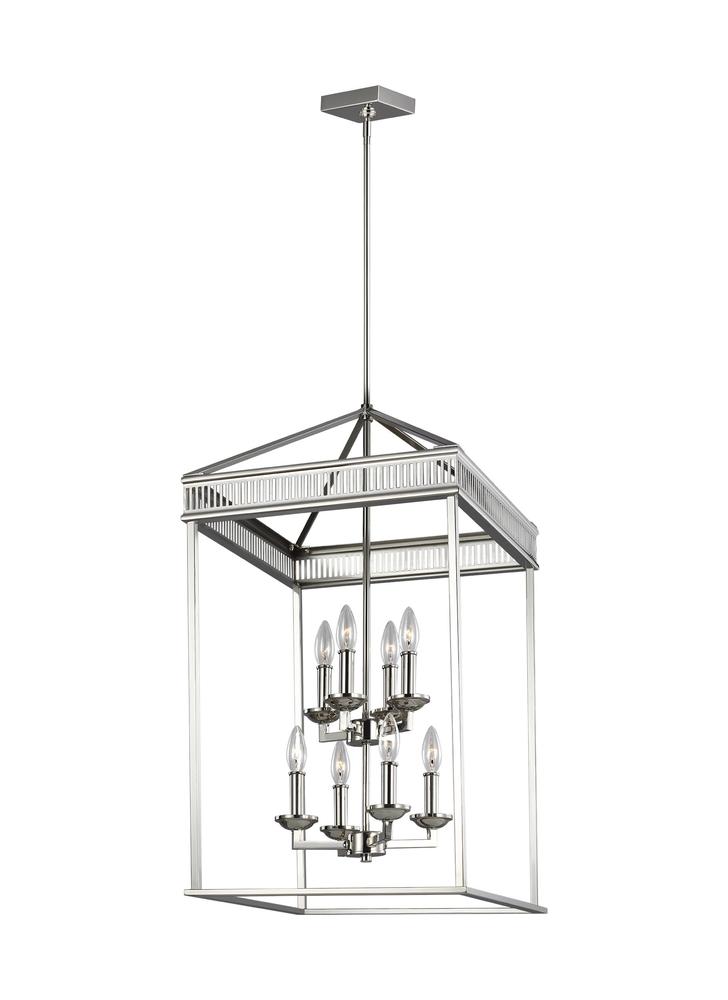 Generation Lighting - Feiss 8 - Light Chandelier F3276/8 Chandeliers Generation Lighting Nickel  